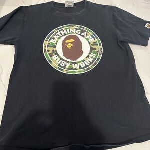 Bape Bathing Ape Black Graphic T-Shirt